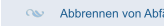 Abbrennen von Abfällen