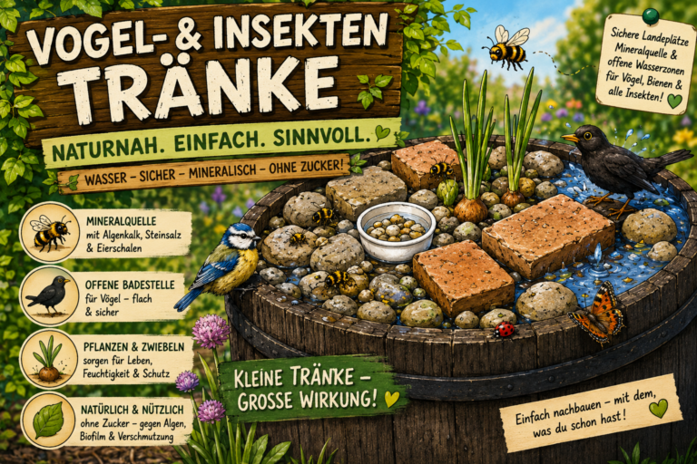 Insekten- und Vogeltränke