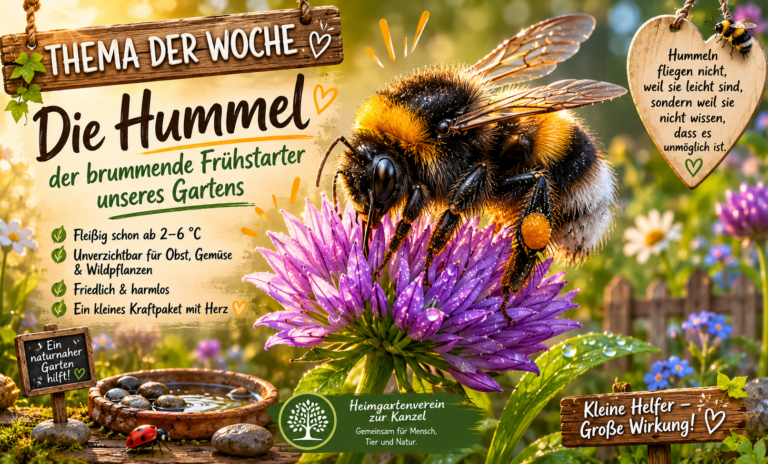 Große Wildbiene unsere Hummel