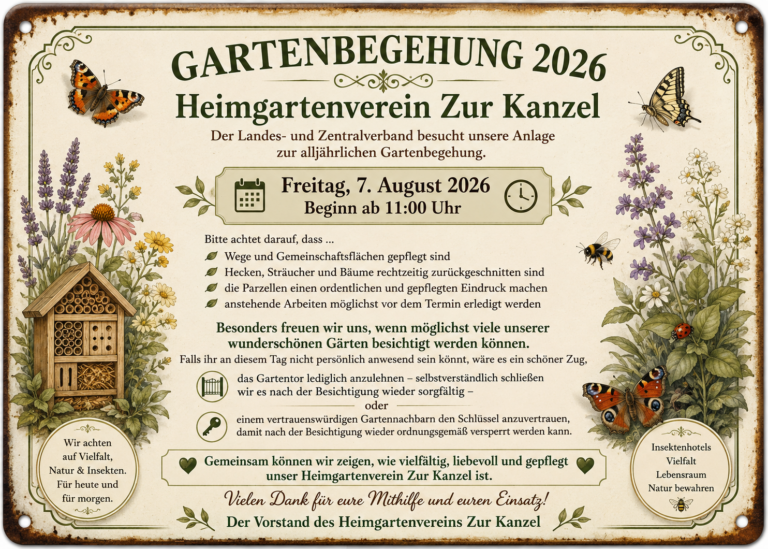 Gartenbegehung 2026